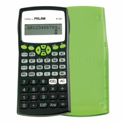 Milan M240 calcolatrice Desktop Calcolatrice scientifica Nero, Verde