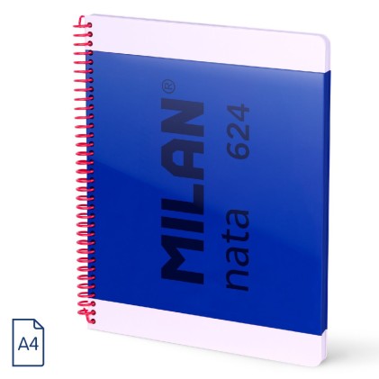 Milan 57043E80B quaderno per scrivere A4 80 fogli Blu