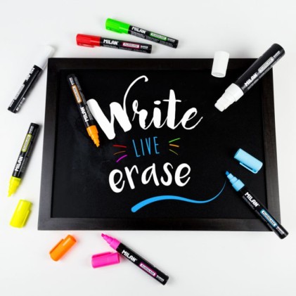 Milan 591291012 evidenziatore 12 pz Punta smussata Bianco