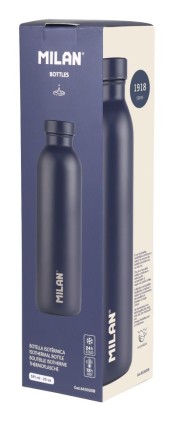 Milan 643020B borraccia Uso quotidiano 590 ml Acciaio inox Blu marino
