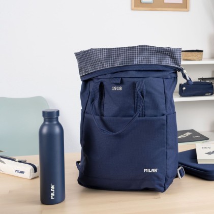 Milan 643020B borraccia Uso quotidiano 590 ml Acciaio inox Blu marino