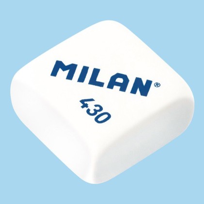 Milan BMM9215 gomma per cancellare Rosa, Bianco 4 pz
