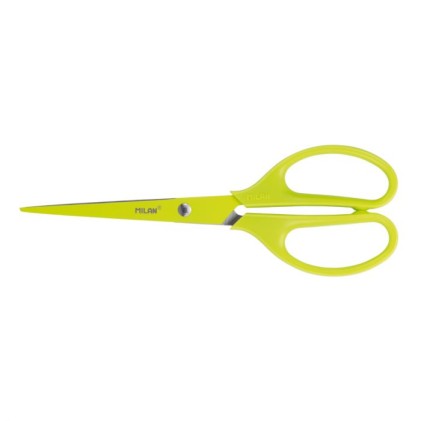 Milan BWM10425Y forbici da cancelleria Forbici da ufficio Taglio a zig zag Giallo