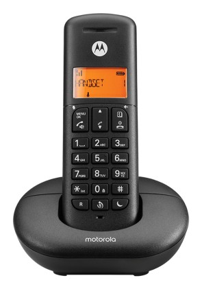 Motorola E201 Telefono DECT Identificatore di chiamata Nero