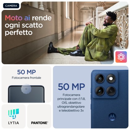 Motorola Smartphone Edge 60 5G Ds 8+256 W3 Pantone Gibraltar Sea (Blue/Marine)