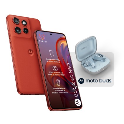 Motorola Smartphone 60 Neo 8+256Gb 6.36 5G Pant.Poinciana + Moto Buds