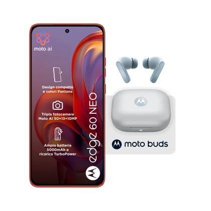 Motorola Smartphone 60 Neo 8+256Gb 6.36 5G Pant.Poinciana + Moto Buds