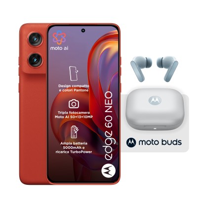 Motorola Smartphone 60 Neo 8+256Gb 6.36 5G Pant.Poinciana + Moto Buds