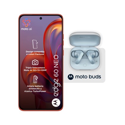 Motorola Smartphone 60 Neo 8+256Gb 6.36 5G Pant.Poinciana + Moto Buds