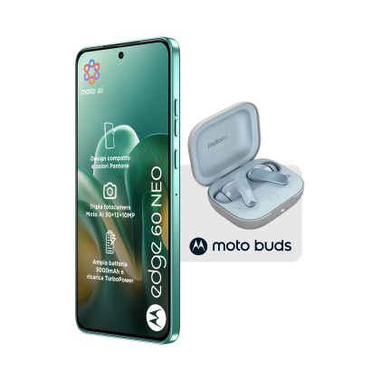 Motorola Smartphone Edge 60 Neo 8+256Gb 6.36 5G Pantone Frostbite + Buds Ds Ita