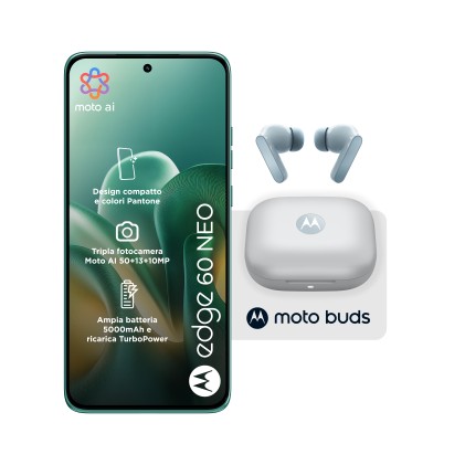 Motorola Smartphone Edge 60 Neo 8+256Gb 6.36 5G Pantone Frostbite + Buds Ds Ita