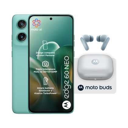 Motorola Smartphone Edge 60 Neo 8+256Gb 6.36 5G Pantone Frostbite + Buds Ds Ita