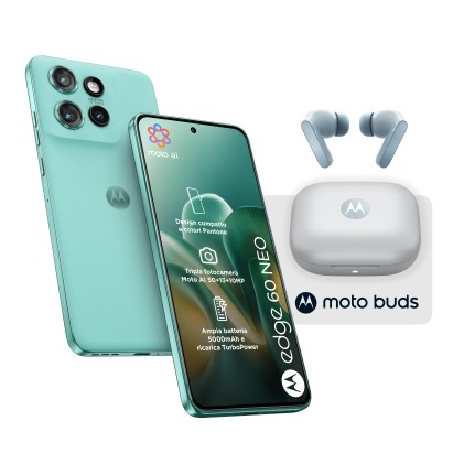 Motorola Smartphone Edge 60 Neo 8+256Gb 6.36 5G Pantone Frostbite + Buds Ds Ita