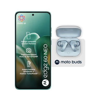 Motorola Smartphone Edge 60 Neo 8+256Gb 6.36 5G Pantone Frostbite + Buds Ds Ita