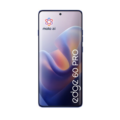 Motorola edge 60 pro con Moto AI (12/512GB, Fotocamera 50+50+10MP, selfie 50MP, Display 6.67" pOLED 120Hz, MediaTek Dimensity 8350, batteria 6000mAh, ricarica 90W, Android 15), PANTONE Dazzling Blue