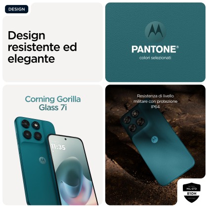 Motorola moto g77 Camera 108MP Dual SIM ibrida Android 16.0 5G USB tipo-C 8 GB 256 GB 5200 mAh Verde