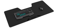 Nacon Mousepad Xxl Gaming Con Intarsio Per Monitor, Materiali In Cordura