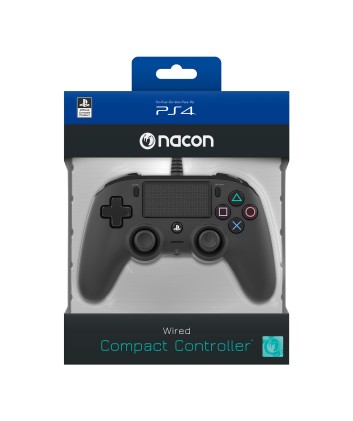 Nacon Compact Controller Con Cavo Per Playstation 4 Black (Pc Compatibile)