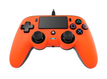 Nacon Compact Controller Con Cavo Per Playstation 4 Arancio (Pc Compatibile)