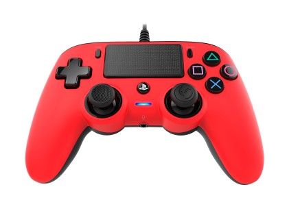 Nacon Compact Controller Con Cavo Per Playstation 4 Red (Pc Compatibile)