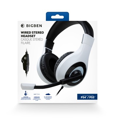 Nacon Cuffie Stereo Gaming V1 Bianche Ps4/Ps5