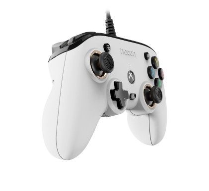 Nacon Compact Controller Pro Per Xbox Serie X/S, Xbox One / Pc, Cavo 3Mt, Bianco