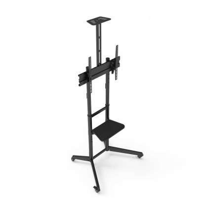 Staffa  Pavimento Tv Fino 600X400 Npf10313 Load 50Kg Con Ruote