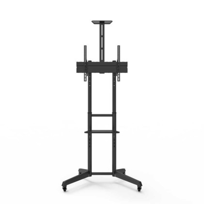 Staffa  Pavimento Tv Fino 600X400 Npf10313 Load 50Kg Con Ruote