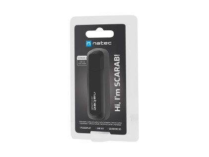 NATEC Scarab 2 lettore di schede USB 3.2 Gen 1 (3.1 Gen 1) Type-A Nero