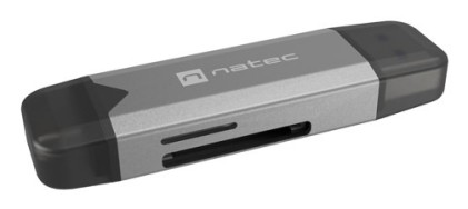 NATEC NCZ-2262 lettore di schede USB 3.1 Interno Nero, Grigio scuro