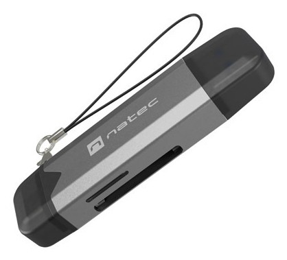 NATEC NCZ-2262 lettore di schede USB 3.1 Interno Nero, Grigio scuro