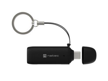 NATEC SCARAB C lettore di schede USB 3.2 Gen 1 (3.1 Gen 1) Type-C Nero