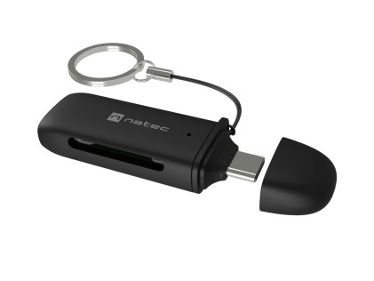 NATEC SCARAB C lettore di schede USB 3.2 Gen 1 (3.1 Gen 1) Type-C Nero