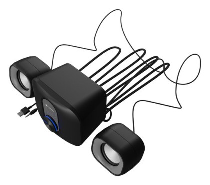 NATEC NGL-2111 set audio da casa Mini impianto audio domestico 3 W Nero