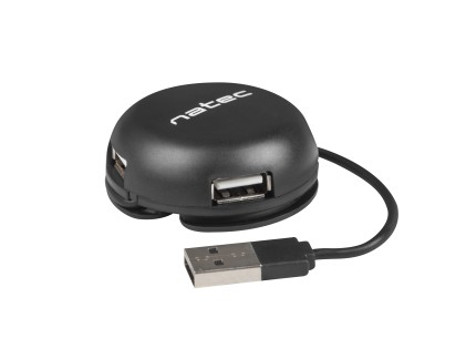 NATEC NHU-1330 Natec Hub USB 2.0 BUMBLEBEE 4-ports, Black