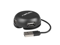 NATEC NHU-1330 Natec Hub USB 2.0 BUMBLEBEE 4-ports, Black