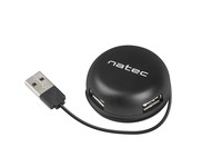 NATEC NHU-1330 Natec Hub USB 2.0 BUMBLEBEE 4-ports, Black