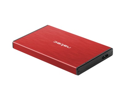 NATEC Rhino GO Box esterno HDD/SSD Rosso 2.5"