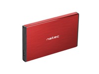NATEC NKZ-1279 Natec external enclosure RHINO GO for 2,5 SATA, USB 3.0, Red