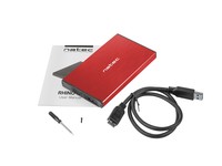 NATEC NKZ-1279 Natec external enclosure RHINO GO for 2,5 SATA, USB 3.0, Red