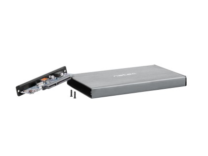 NATEC Rhino GO Box esterno HDD/SSD Grigio 2.5"