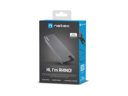 NATEC Rhino M.2 NVME Box esterno SSD Nero