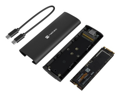 NATEC NKZ-2286 contenitore di unit&agrave; di archiviazione Box esterno SSD Nero M.2