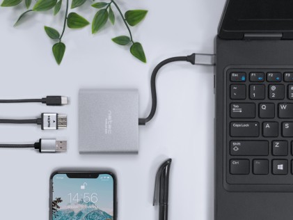 NATEC Fowler Mini USB 2.0 Type-C Grigio