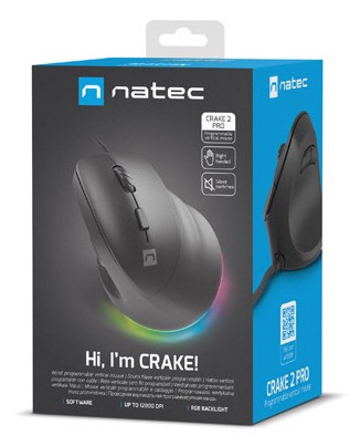 NATEC Crake 2 Pro mouse Universale Mano destra USB tipo A Ottico 12800 DPI