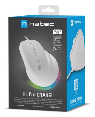 NATEC Crake 2 Pro mouse Universale Mano destra USB tipo A Ottico 12800 DPI