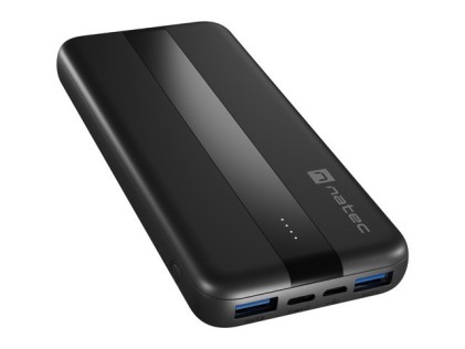 NATEC TREVI SLIM Q V2 Polimeri di litio (LiPo) 10000 mAh Nero