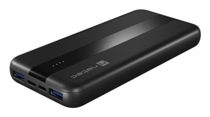 NATEC TREVI SLIM Q V2 Polimeri di litio (LiPo) 10000 mAh Nero