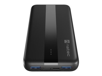 NATEC TREVI SLIM Q V2 Polimeri di litio (LiPo) 10000 mAh Nero
