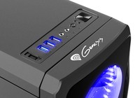 NATEC NPC-1126 Genesis PC case TITAN 750 BLUE MIDI TOWER USB 3.0